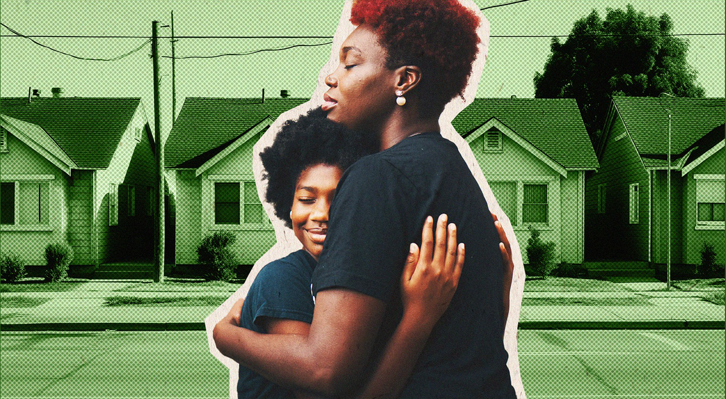 hub1_community Black mother hugging child